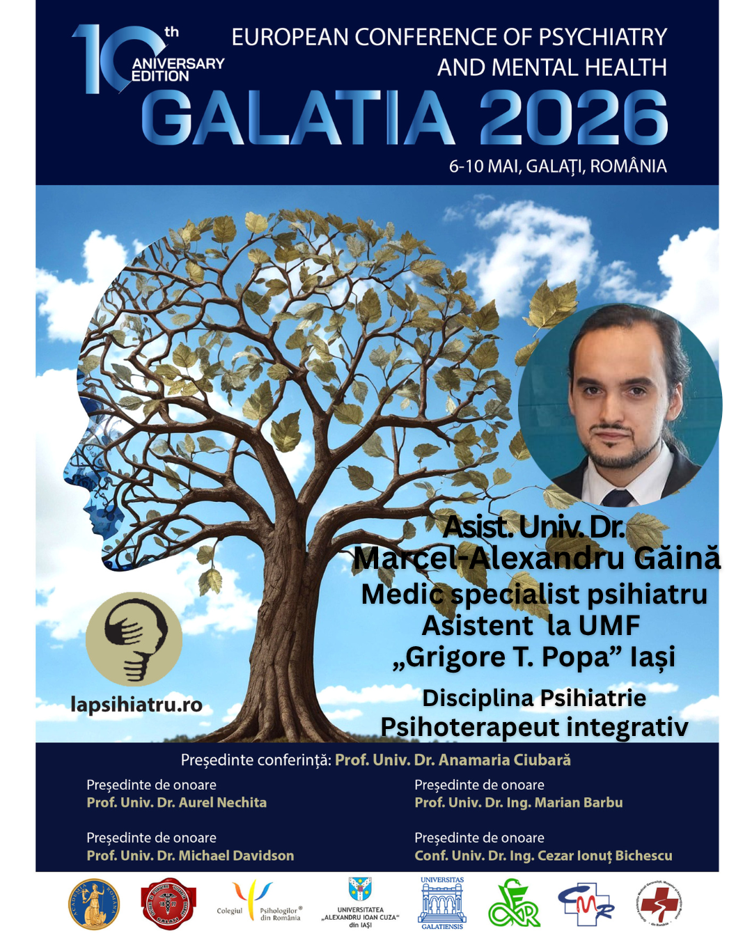 Galatia 2026, ediția jubiliară. Asist. Univ. Dr. Marcel-Alexandru Găină