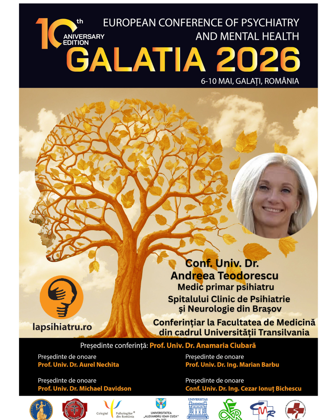 Galatia 2026, ediția jubiliară. Conf. Univ. Dr. Andreea Teodorescu