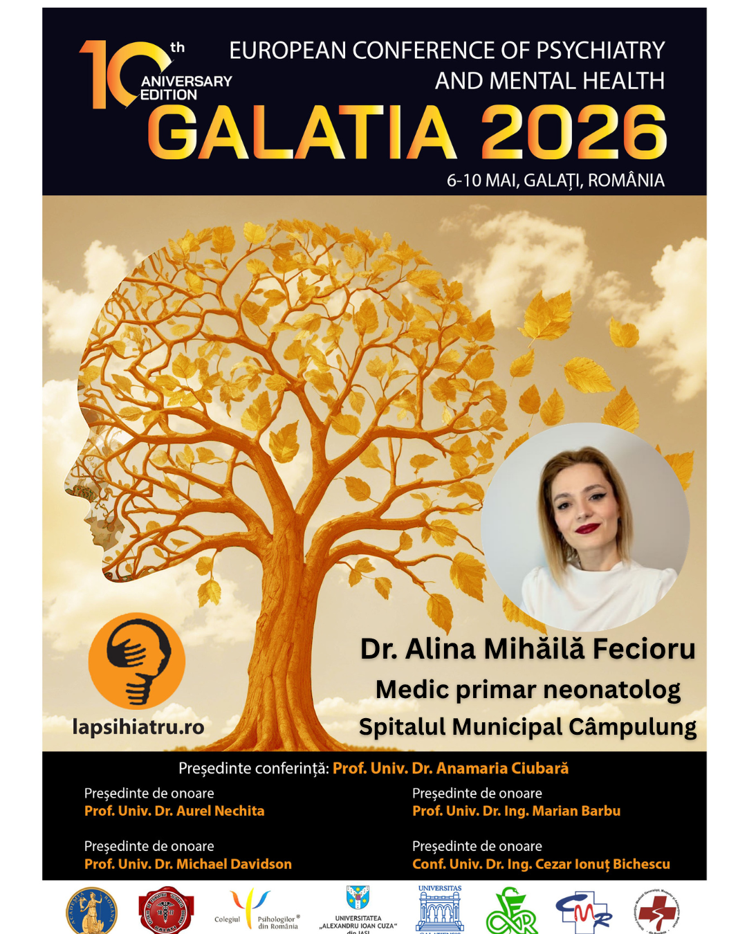 Galatia 2026, ediția jubiliară. Dr. Alina Mihăilă Fecioru