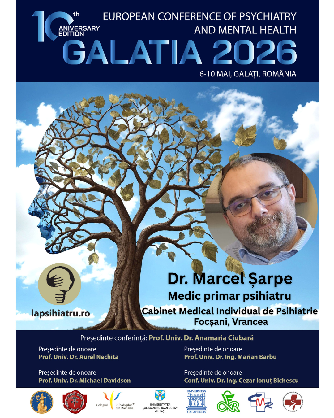 Galatia 2026, ediția jubiliară. Dr. Marcel Șarpe