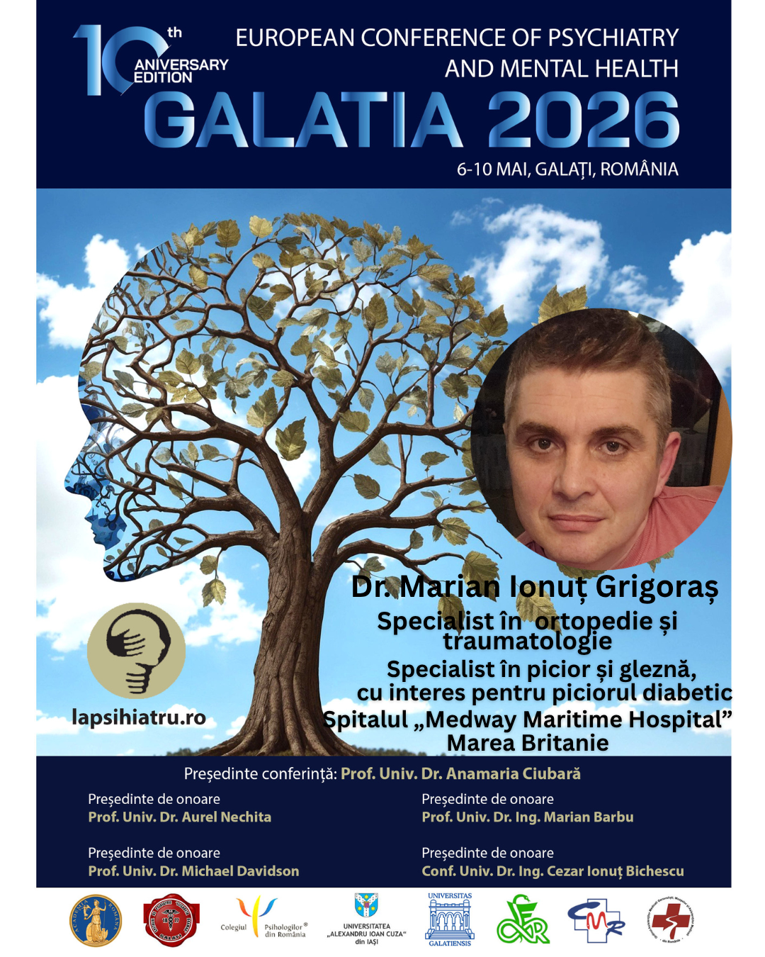 Galatia 2026, ediția jubiliară. Dr. Marian Ionuț Grigoraș