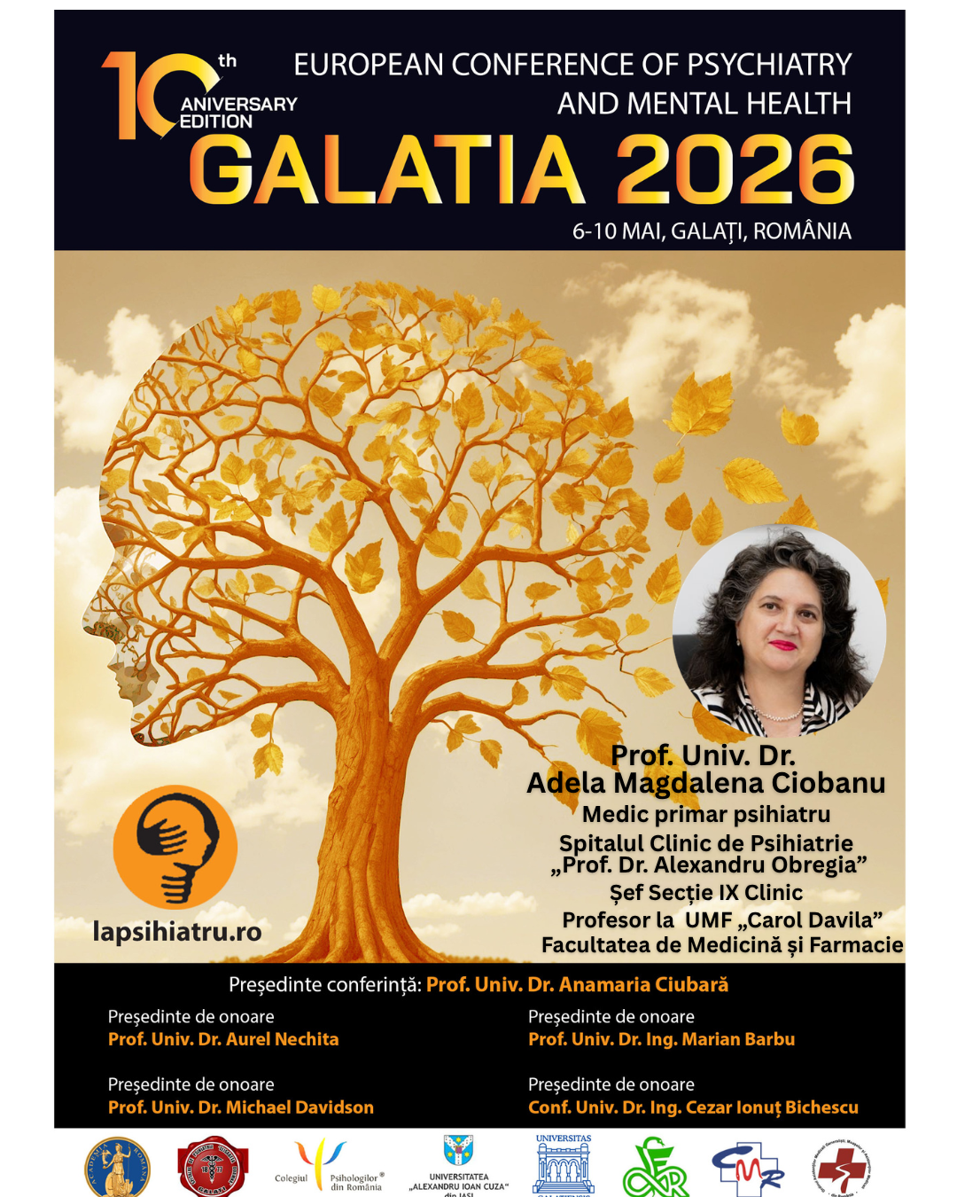 Galatia 2026, ediția jubiliară. Prof. Univ. Dr. Adela Magdalena Ciobanu