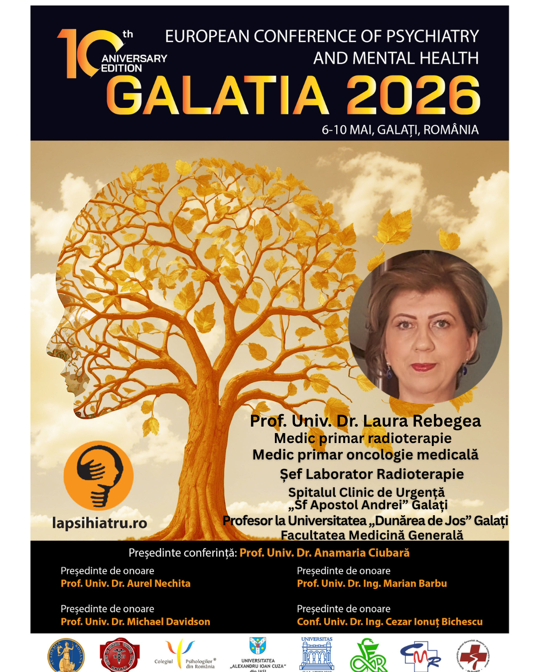 Galatia 2026, ediția jubiliară. Prof. Univ. Dr. Laura Rebegea