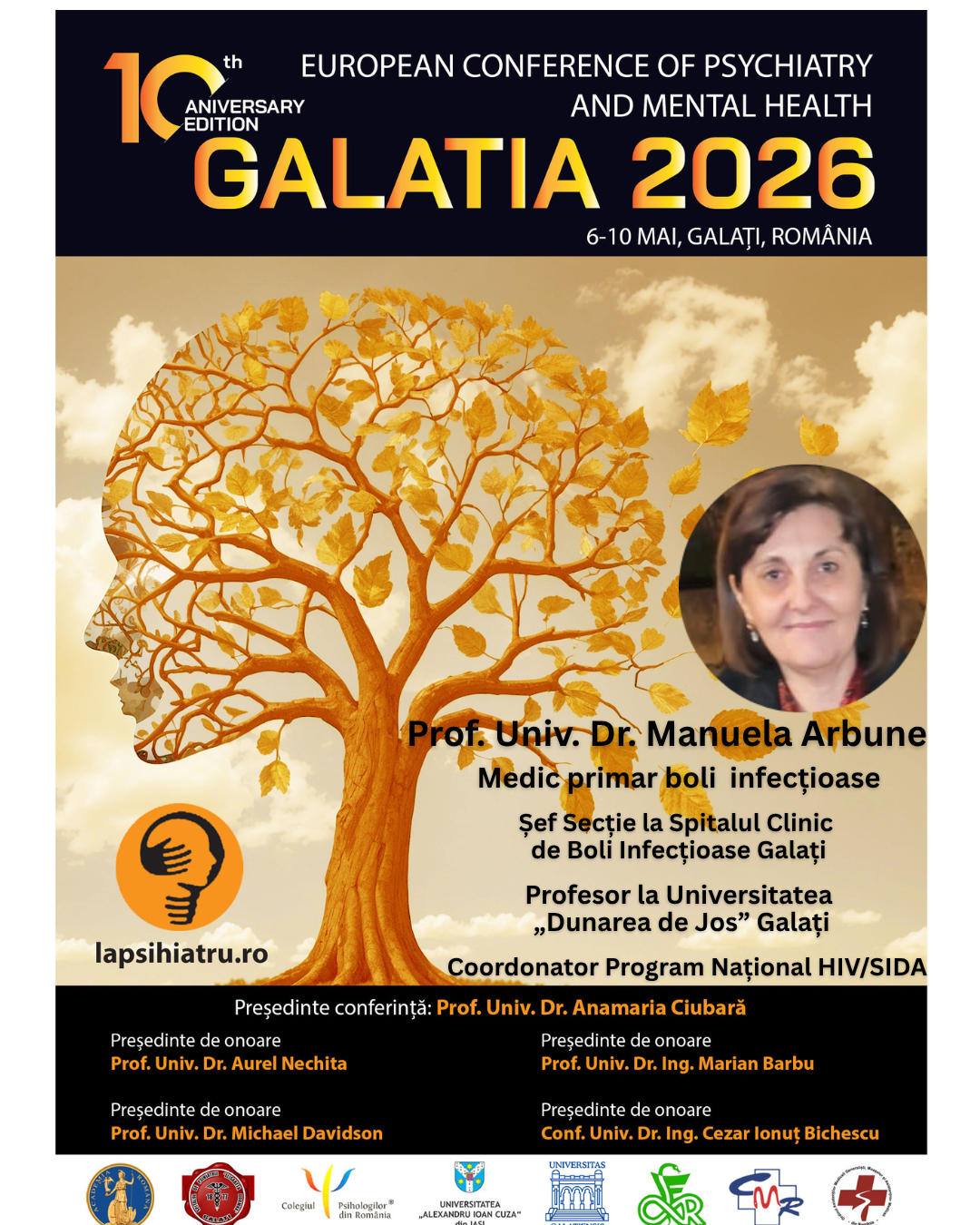 Galatia 2026, ediția jubiliară. Prof. Univ. Dr. Manuela Arbune