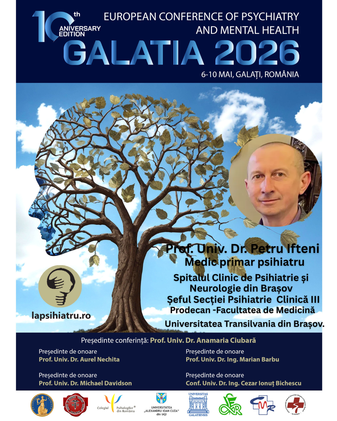 Galatia 2026, ediția jubiliară. Prof. Univ. Dr. Petru Ifteni