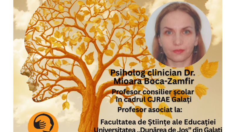 Galatia 2026, ediția jubiliară. Psiholog Dr. Mioara Boca Zamfir