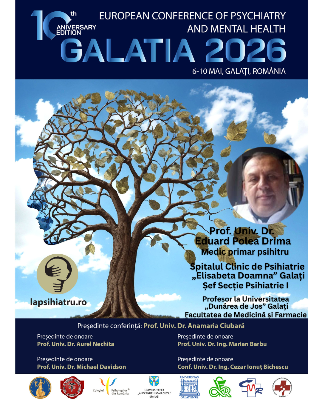 Galatia 2026, ediția jubiliară. Prof. Univ. Dr. Eduard Polea Drima