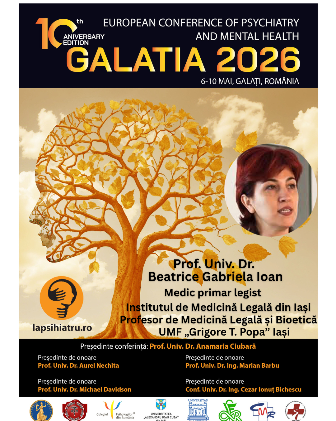 Galatia 2026, ediția jubiliară. Prof. Univ. Dr. Beatrice Gabriela Ioan