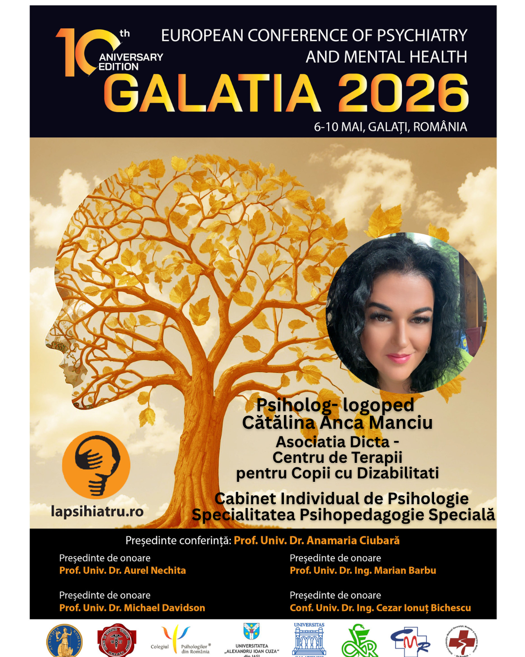 Galatia 2026, ediția jubiliară. Psiholog-logoped Cătălina Anca Manciu