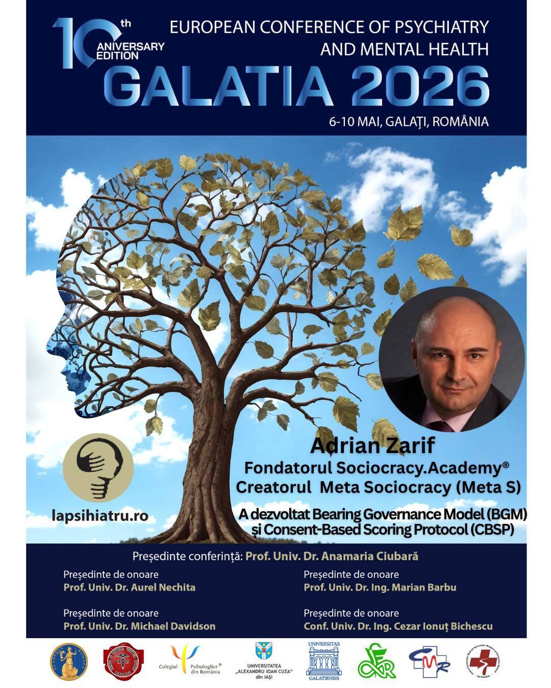 Galatia 2026, ediția jubiliară. Adrian Zarif, fondatorul Sociocracy.Academy® și creatorul Meta Sociocracy (Meta S)