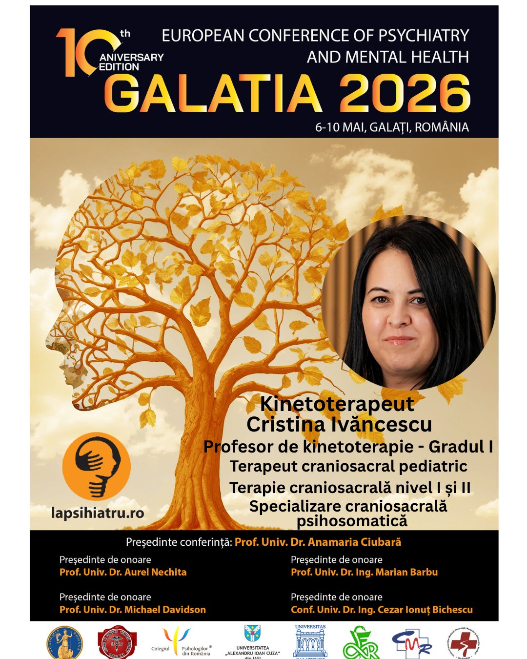 Galaria 2026, ediția jubiliară. Kinetoterapeut Cristina Ivăncescu